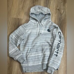 Carhartt Gray Striped Relaxed Fit Shirt